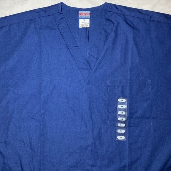 CHEROKEE workwear Chest Pocket V-Neck Top unisex scrubs size-M‎ - Picture 3 of 6
